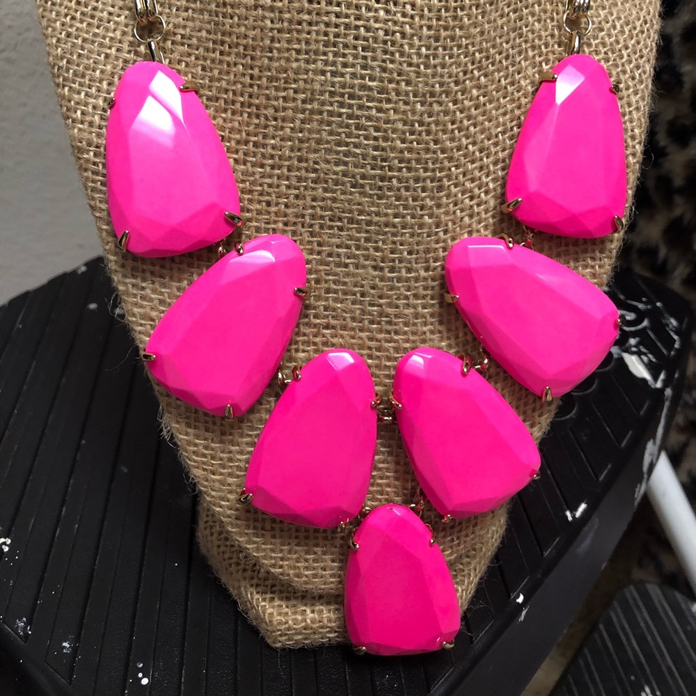 Kendra Scott Neon Pink Harlow
